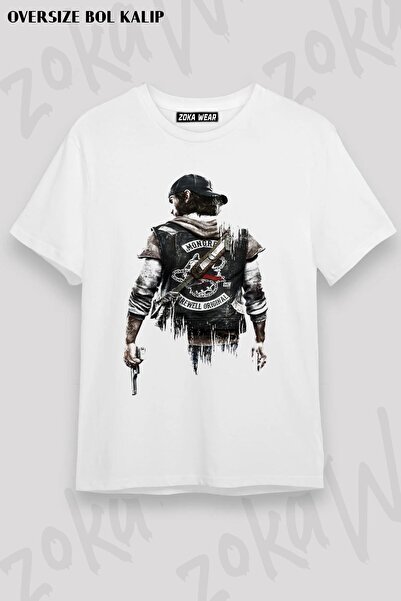 ZOKAWEAR Tricou unisex oversize cu imprimeu Days Gone Game Design