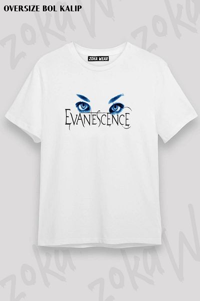 ZOKAWEAR Μπλουζάκι με στάμπα Unisex Oversize Mold Eyes Logo Evanescence Design