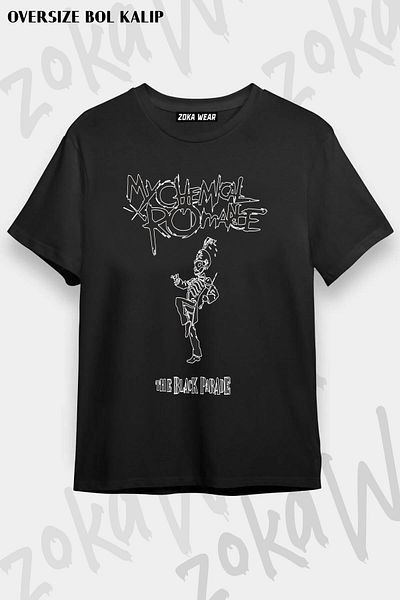 ZOKAWEAR Μπλουζάκι με στάμπα Unisex Oversize My Chemical Romance Design