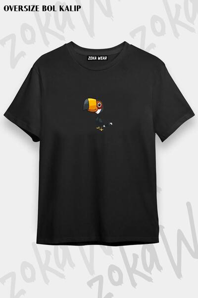 ZOKAWEAR تي شيرت لطيف مطبوع عليه طوقان لطيف للجنسين