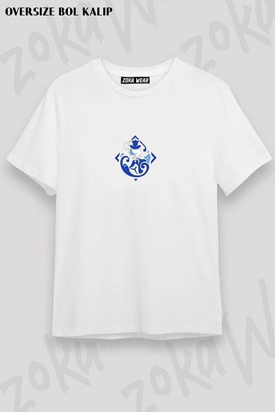 ZOKAWEAR Μπλουζάκι Genshin Impact Unisex Oversize με στάμπα Furina Focalors