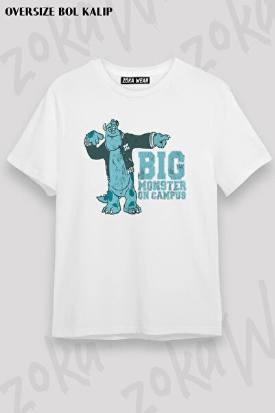 ZOKAWEAR Unisex Oversize kroj Mold Varsity Sulley Design Štampano majica