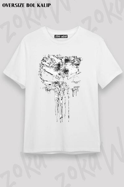 ZOKAWEAR Unisex Oversize kroj Mold Punisher v2 dizajn Štampano majica