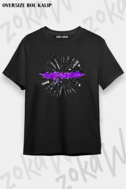 ZOKAWEAR Unisex Oversize kroj Mold karakas v2 dizajn Štampano majica