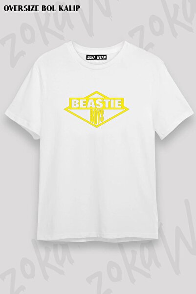 ZOKAWEAR Uniseks oversize kroja Beastie Boys band majica sa BBB dizajnom i št...