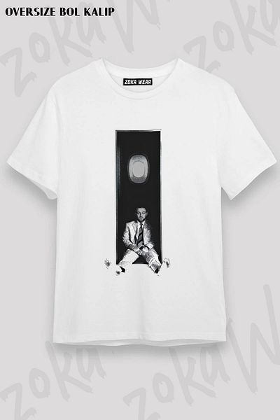 ZOKAWEAR Μπλουζάκι με στάμπα Unisex Oversize Mac Miller Bask2 Design