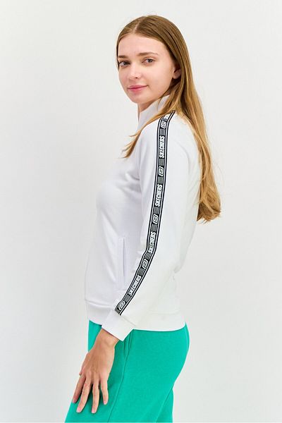 SKECHERS Women Regular Fit Long Sleeve Outdoor Jacket, White