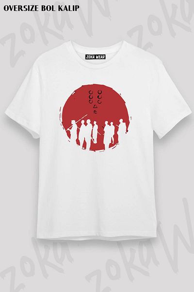 ZOKAWEAR Μπλουζάκι με στάμπα Unisex Oversize Loving Samurai2 Design