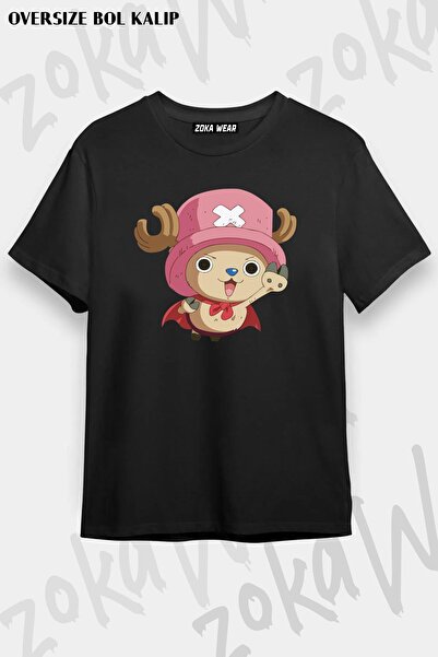 ZOKAWEAR Tricou unisex oversize cu imprimeu One Piece Chopper Design