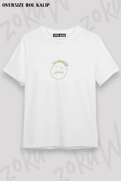 ZOKAWEAR Μπλουζάκι Travis Scott Cactus Jack Face με μοτίβο Unisex Oversize