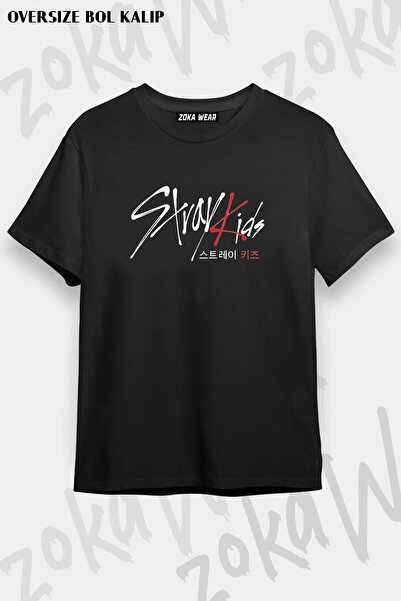 ZOKAWEAR Μπλουζάκι με στάμπα Unisex Oversize Stray Kids K pop Design