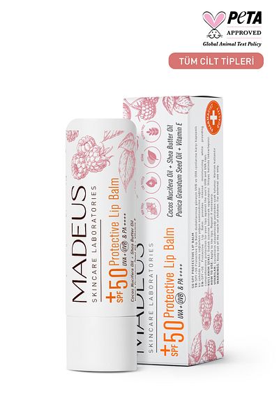 MADEUS Aurora Pink Colored - Spf+50 Intensive Moisturizing Lip & Cheek Balm 5 Gr