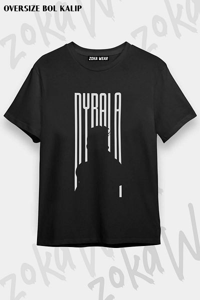ZOKAWEAR Tricou unisex oversize cu imprimeu Paulo Dybala Design
