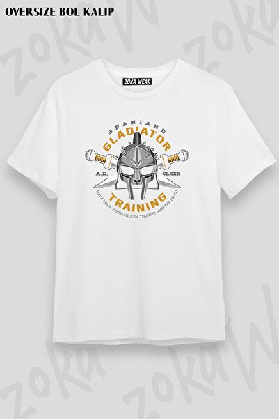 ZOKAWEAR Unisex Oversize kroj Mold Moje ime je Gladiator Design Štampano majica