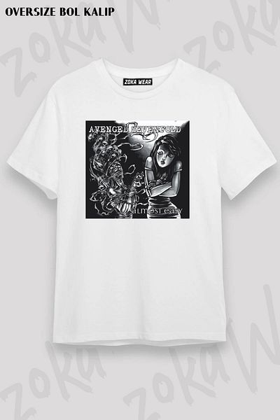 ZOKAWEAR Μπλουζάκι με στάμπα Unisex Oversize Avenged Sevenfold Design