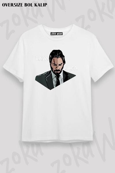 ZOKAWEAR Unisex Oversize kroj Mold John Wick Babayaga Design Štampano majica