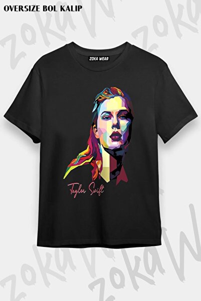 ZOKAWEAR Μπλουζάκι με στάμπα Unisex Oversize Taylor Swift x2 Design