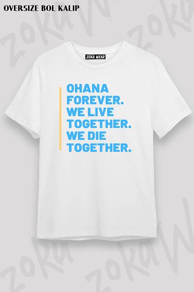 ZOKAWEAR Μπλουζάκι με στάμπα Unisex Oversize Hawaii Five Season Farewell Design