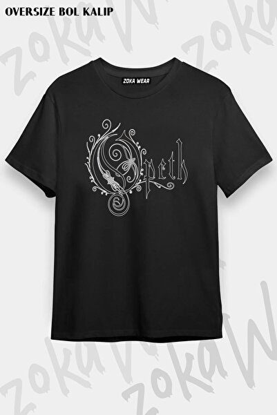 ZOKAWEAR Unisex Oversize kroj Mold Opeth Logo Design Štampano majica