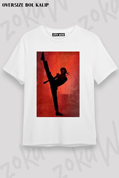 ZOKAWEAR Unisex Oversize Fit Karate (the Karate Kid) Design Printed Tshirt