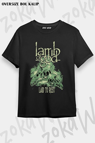 ZOKAWEAR Tricou unisex oversize cu imprimeu Lamb Of God Design
