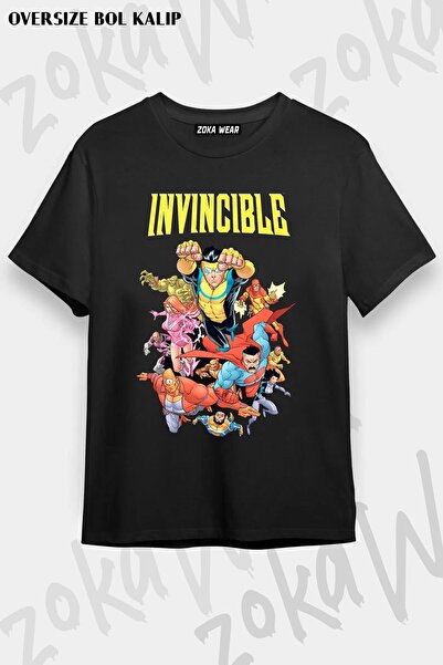 ZOKAWEAR Μπλουζάκι με στάμπα Unisex Oversize Invincible Design