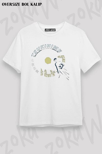 ZOKAWEAR Μπλουζάκι με στάμπα Lunar Princess Tsukihime Unisex Oversize