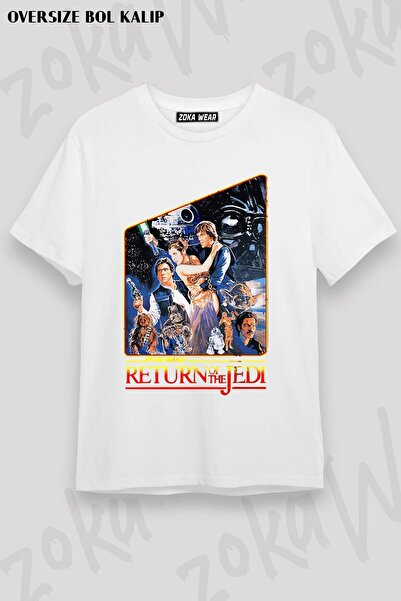 ZOKAWEAR Tricou unisex oversize cu imprimeu Star Wars Episode V Design