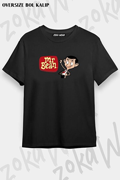 ZOKAWEAR Tricou unisex oversize cu imprimeu Mr. Bean B Design