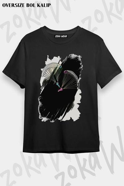 ZOKAWEAR Unisex Oversize kroj Mold Paragliding Paragliding v4 Design Štampano...