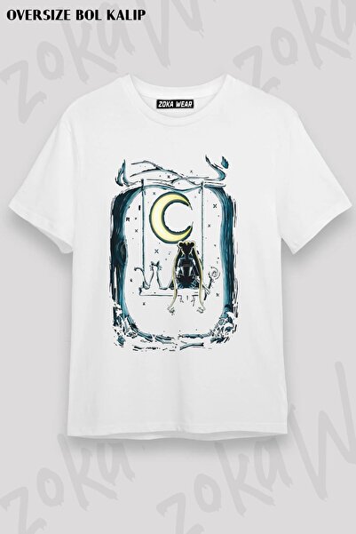 ZOKAWEAR Tricou unisex oversize cu imprimeu Sailor Moon 3 Design