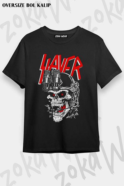 ZOKAWEAR Μπλουζάκι Unisex Oversize Mold Slayer, Rock, Metal Design με στάμπα