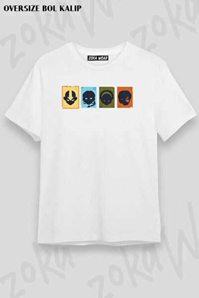 ZOKAWEAR Унісекс Oversize Калібр Chars Аватар Останній маг повітря T Дизайн Д...