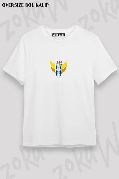 ZOKAWEAR Μπλουζάκι με στάμπα Unisex Oversize Mold Goldorak Design
