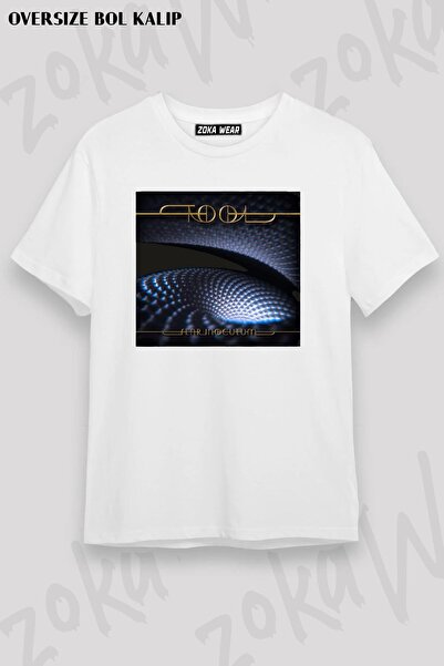 ZOKAWEAR Μπλουζάκι Unisex Oversize με στάμπα της ομάδας Rock Metal Tool Fear ...
