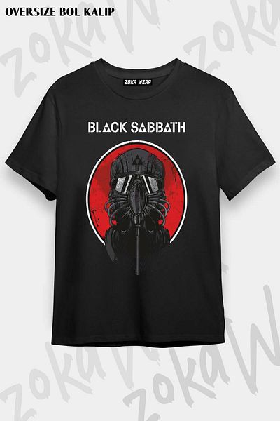ZOKAWEAR Μπλουζάκι με στάμπα Unisex Oversize Black Sabbath Special v2 Design