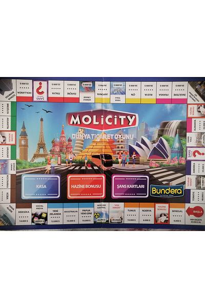 Bundera Real Estate Trading Game Molipoly Molicity Monopoly Monopoly Metropol Mega City Family Game New Model