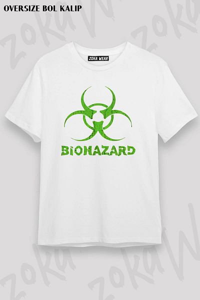 ZOKAWEAR Μπλουζάκι με στάμπα Unisex Oversize Biohazard Design