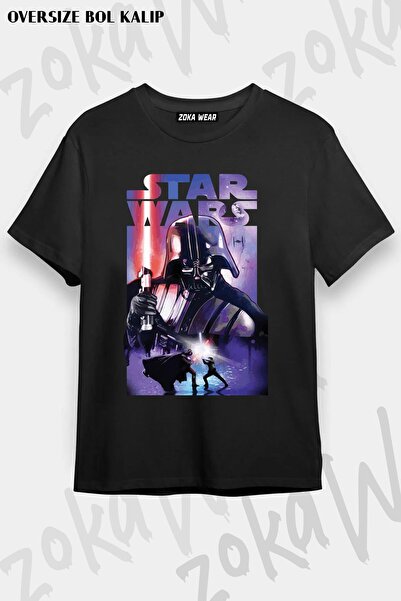 ZOKAWEAR Tricou unisex oversize cu imprimeu Star Wars 2 Design