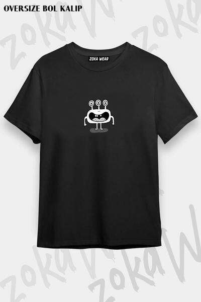 ZOKAWEAR Unisex Oversize kroj Mold Cartoon Monster 8 Design Štampano Majica