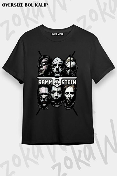 ZOKAWEAR Unisex Oversize kroj Mold Rammstein dizajn bodljikave žice Štampano ...