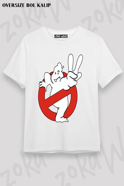 ZOKAWEAR Unisex Oversize kroj Majica sa dizajnom lovača iz filmova "Ghostbust...