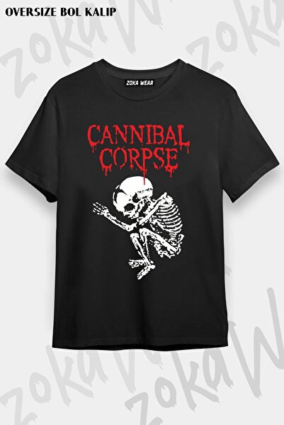 ZOKAWEAR Tricou imprimat unisex oversize Cannibal Corpse Design