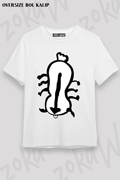 ZOKAWEAR Unisex Oversize kroj Mold Avatar The Last Airbender Appa Design Štam...