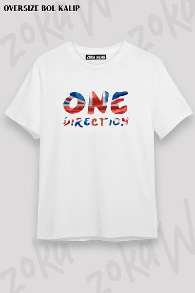 ZOKAWEAR Μπλουζάκι με στάμπα Unisex Oversize One Direction v2 Design