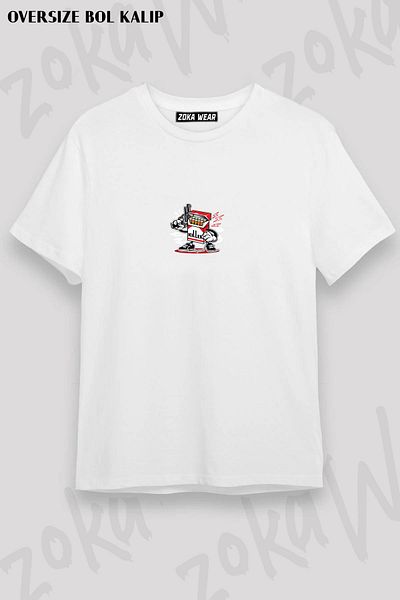 ZOKAWEAR Μπλουζάκι με στάμπα Unisex Oversize Cigarette Killer Design