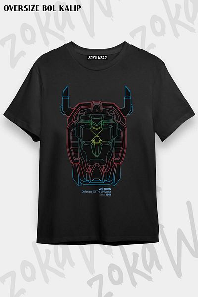 ZOKAWEAR Μπλουζάκι Voltron Legendary Defender Unisex Oversize