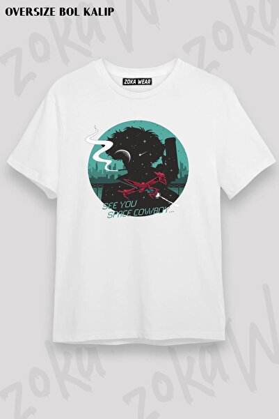 ZOKAWEAR Cowboy Bebop S Pike Spiegel Space Design - Unisex Oversize kroj majica