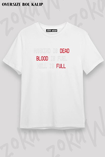 ZOKAWEAR Unisex Oversize kroj Mold Ultrakill Design Štampano majica