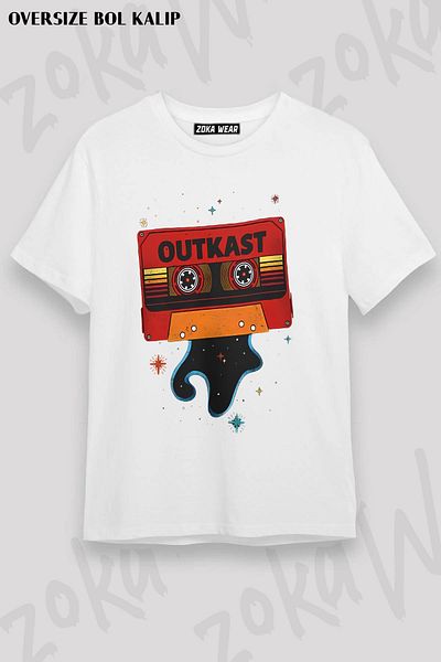 ZOKAWEAR Μπλουζάκι με στάμπα Unisex Oversize Mold Outkast με στάμπα